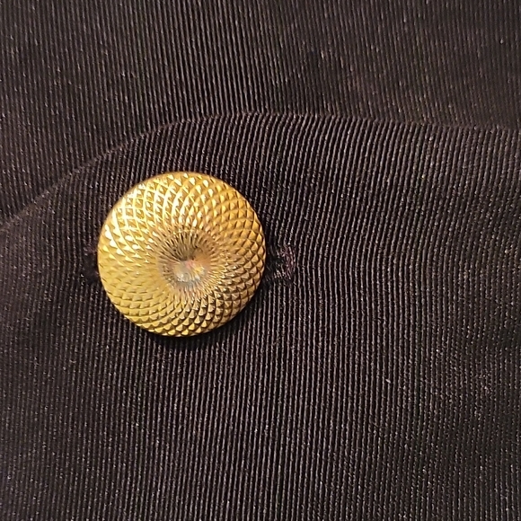 JESSICA 10 Dress Maxi Black Gold buttons - Picture 14 of 14